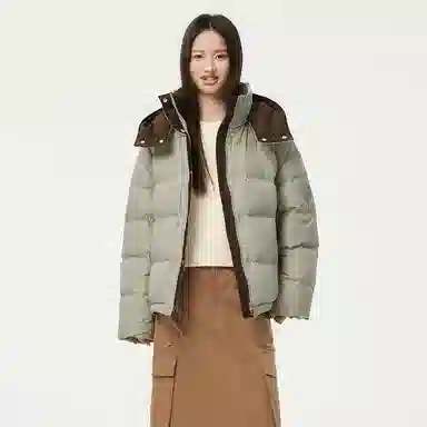 坦博尔 简约纯色保暖羽绒服 女款