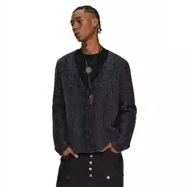 Antidote Worldwide Leopard V-Neck Cardigan