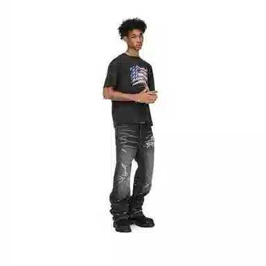 Antidote Worldwide Black Distressed Jeans