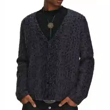 Antidote Worldwide Leopard V-Neck Cardigan