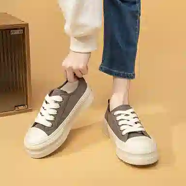 拉夏贝尔 合成革 运动舒适 轻便 低帮 板鞋 女款