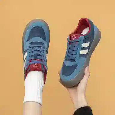 拉夏贝尔 合成革 百搭舒适 增高轻便 低帮 板鞋 女款