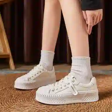 拉夏贝尔 百搭舒适 轻便透气 低帮 板鞋 女款