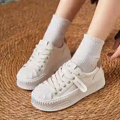 拉夏贝尔 百搭舒适 轻便透气 低帮 板鞋 女款