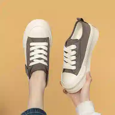 拉夏贝尔 合成革 运动舒适 轻便 低帮 板鞋 女款