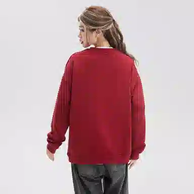 BOTH PLAY Dopamine Letter Print Sweatshirt