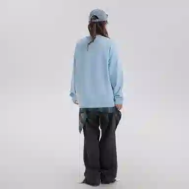 BOTH PLAY Dopamine Letter Print Sweatshirt