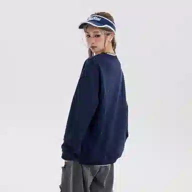 BOTH PLAY Dopamine Letter Print Sweatshirt