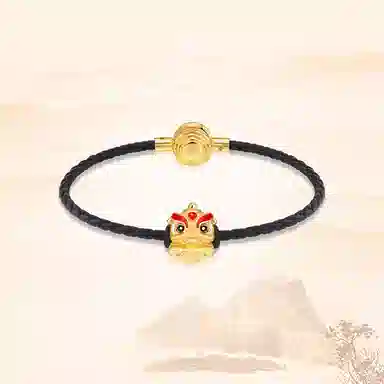 爱恋珠宝 天禧系列 喜狮来财新中式国潮 足金 黄金手链 女款