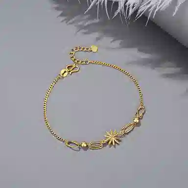 爱恋珠宝 八芒星 气质 个性 黄金 按克计价 手链 女款