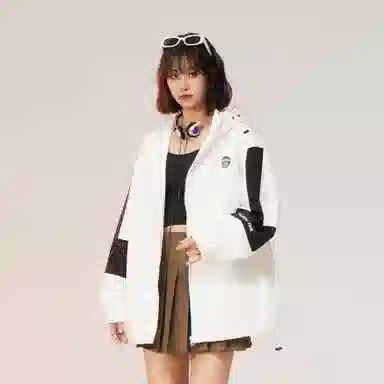 Talking Tom Logo Patch Colorblock Hoodie