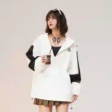 Talking Tom Logo Patch Colorblock Hoodie