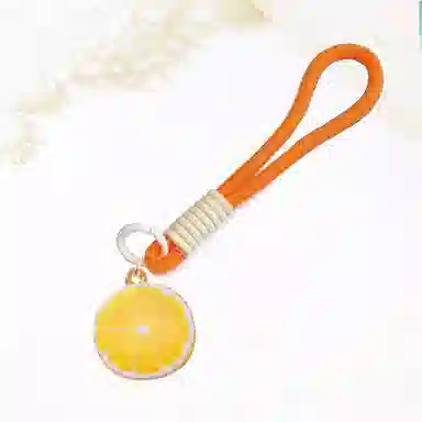 【橙心橙意】 卡莱茵 小众甜美可爱仿真水果 小清新精致小巧百搭 包包#好运 尼龙 挂件 男女同款情侣款