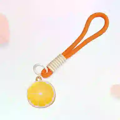 【橙心橙意】 卡莱茵 小众甜美可爱仿真水果 小清新精致小巧百搭 包包#好运 尼龙 挂件 男女同款情侣款