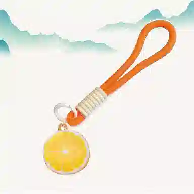 【橙心橙意】 卡莱茵 小众甜美可爱仿真水果 小清新精致小巧百搭 包包#好运 尼龙 挂件 男女同款情侣款