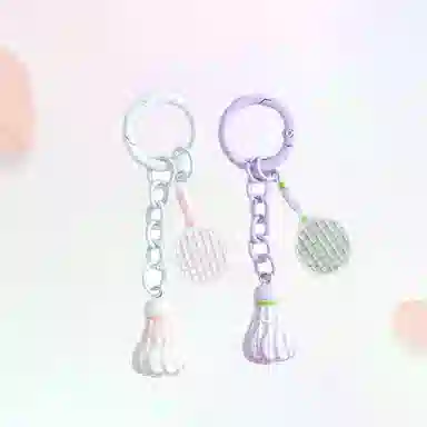卡莱茵 羽毛球挂饰萌趣钥匙扣背包 树脂 挂件 男女同款情侣款