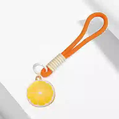 【橙心橙意】 卡莱茵 小众甜美可爱仿真水果 小清新精致小巧百搭 包包#好运 尼龙 挂件 男女同款情侣款