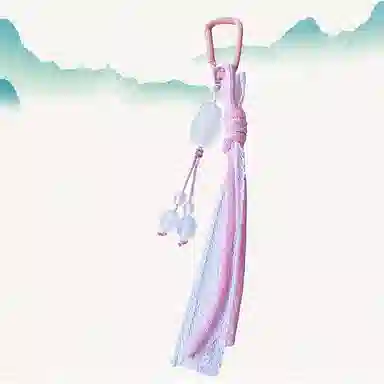 卡莱茵 【蕾丝花边】可爱趴趴兔创意粉色系手机包包挂绳#好运 尼龙 挂件 男女同款情侣款