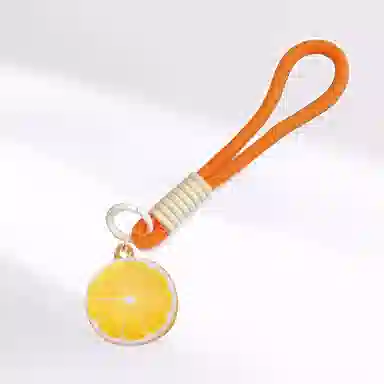 【橙心橙意】 卡莱茵 小众甜美可爱仿真水果 小清新精致小巧百搭 包包#好运 尼龙 挂件 男女同款情侣款