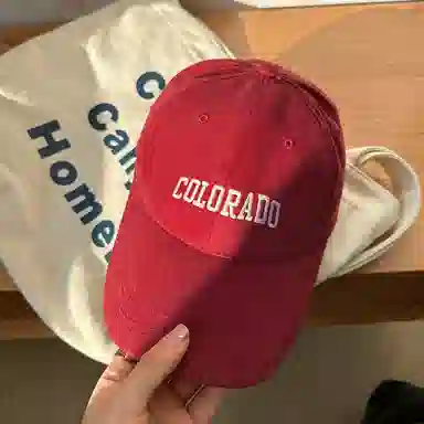 杨同学 网质内衬 大头围 磨毛深顶 字母刺绣 棉 棒球帽 男女同款情侣款