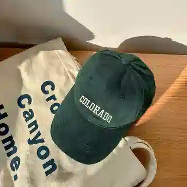 杨同学 网质内衬 大头围 磨毛深顶 字母刺绣 棉 棒球帽 男女同款情侣款