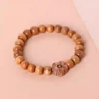 九华山 诸事顺利时来运转禅意静心 文玩盘玩佛珠#好运 桃木 手串 女款