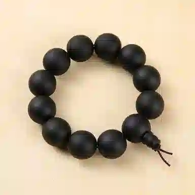 九华山 新中式复古文玩佛珠 礼盒装#好运 柏木 手串 男女同款情侣款