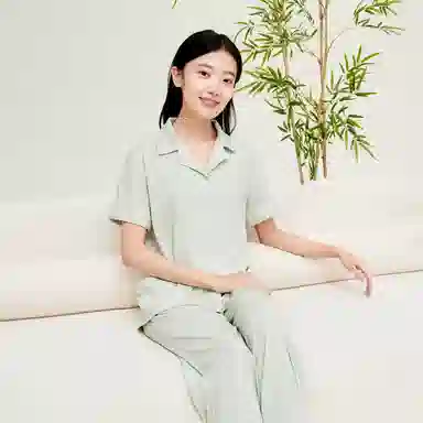 拾袜记 柔软舒适抑菌防螨吸汗透气家居服可外穿睡衣套装 女款 礼盒装