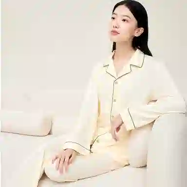 拾袜记 柔软舒适抑菌防螨吸汗透气家居服可外穿睡衣套装 女款 礼盒装