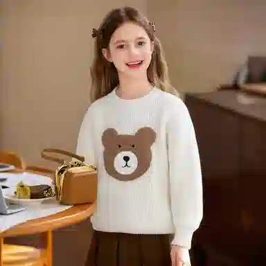 十月妈咪毛衣 加厚保暖萌趣 儿童款