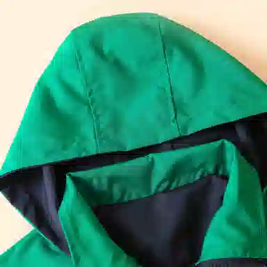 十月妈咪 童装 儿童休闲撞色印花连帽夹克外套 男童