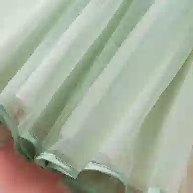 十月妈咪 中式国风短袖中长款网纱旗袍连衣裙汉服 夏 儿童款