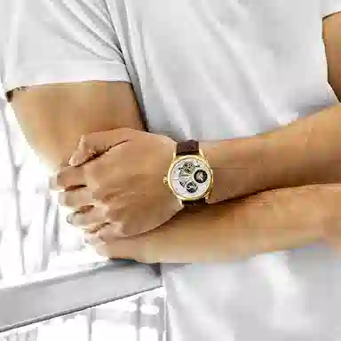 Stuhrling Moonphase Dual Time