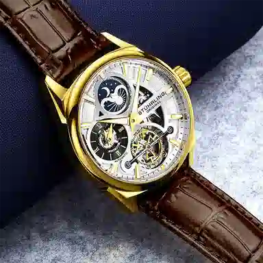 Stuhrling Moonphase Dual Time