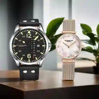 STUHRLING 43mm 3916.1+3927.4