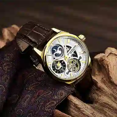 Stuhrling Moonphase Dual Time