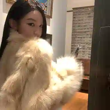 COCO LIMITED Fox Fur Coat Long
