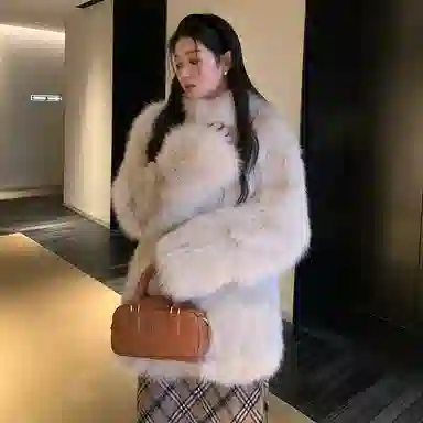 COCO LIMITED Fox Fur Coat Long