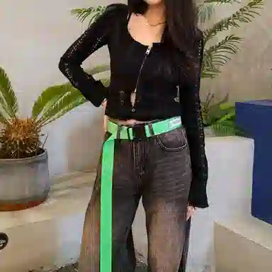 NINE NAIL Nylon Belt