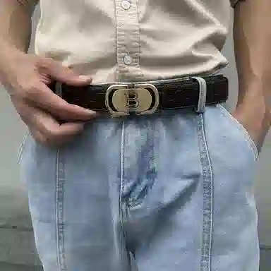 Nine Nail Vintage Leather Belt