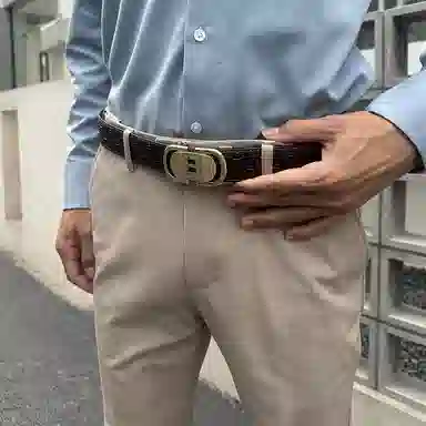 Nine Nail Vintage Leather Belt