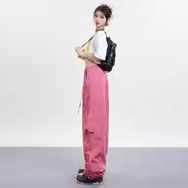 High Street Sweet Spicy Wide-leg Cargo Pants Women
