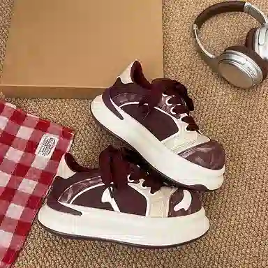 Unknown Brand Retro Patchwork Sneakers