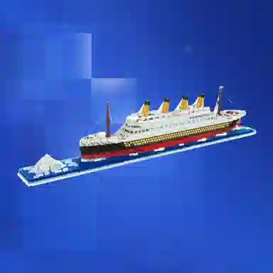 猴大使 兼容乐高泰坦尼克号游轮 拼装模型