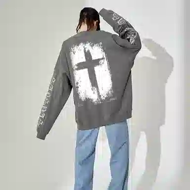 Kimura Sansha Cross Print Sweatshirt