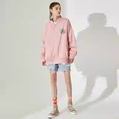 木村三社 珍惜印花宽松棒球服 男女同款