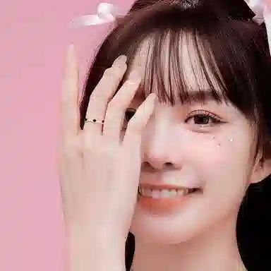 FANCI Heart Moon Love Ring Black Gold S925 Silver