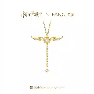 FANCI Harry Potter Golden Snitch Necklace