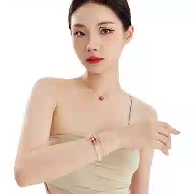 FANCI Heart Persimmon Necklace