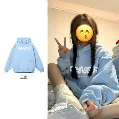 棉购 高级感加绒慵懒风小众设计卫衣 男女同款